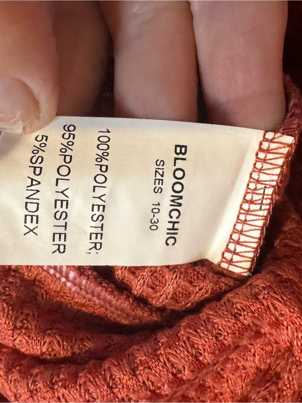 BloomChic Rust Patterned Yoke Pullover Top Plus-Size 22/24 FALL!! #3 - Picture 6 of 8